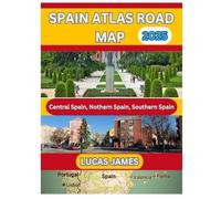 Lucas James Spain Atlas Road Map 2025 (Tascabile)
