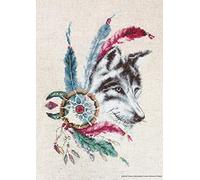 Lucas Kit per ricamo a punto croce, cotone, multicolore, 18 x 25 cm