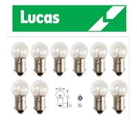 Lucas Lampadina Luce 12V 5W 989 BA9S MCC Attacco A Baionetta - x10