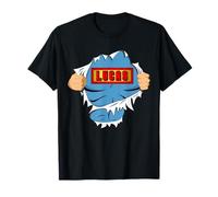 Lucas Name Superhero Gift for Boys Named Lucas Maglietta