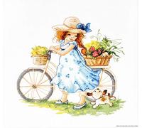 Lucas Nimm Mich mit Kit Punto Croce, Cotone, Multicolore, 22 x 20 cm