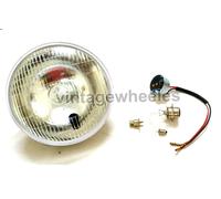 Lucas Originale 7Headlamp Unità Con Pilot Luce Per BSA Ajs Triumph Matchless