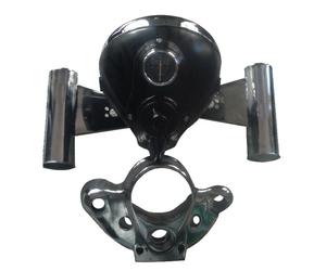 Lucas Replica Faretto Faro Lampada 7" Con Staffe E Giogo Per Royal Enfield BSA