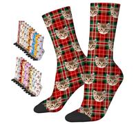 LucBuy Calzini Personalizzati con Foto, Simpatici Calzini Personalizzati con Zampe di Animali Domestici, Calzini Personalizzati, Regali Divertenti per Gli Amanti dei Cani e Dei Gatti (D16)