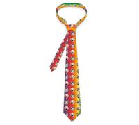 LucBuy Cravatta Personalizzata, Cravatte Personalizzate con Foto e Testo di Una Faccia Buffa, Accessori per Costumi Originali Regali per Matrimoni, Feste, Lavoro, Casual, Vacanze (A30)