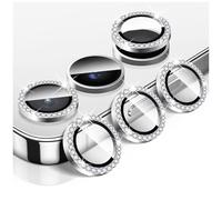 LucBuy Pellicola Protettiva per Obiettivo Della Fotocamera per Samsung Galaxy A15, Pellicola Protettiva per Schermo Della Fotocamera in Vetro Temperato Diamond, Anelli Metallici Singoli