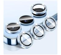 LucBuy Pellicola Protettiva per Obiettivo Della Fotocamera per Samsung Galaxy A35/A55, Pellicola Protettiva per Schermo Della Fotocamera in Vetro Temperato Diamond, Anelli Metallici Singoli