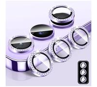 LucBuy Pellicola Protettiva per Obiettivo Della Fotocamera per Samsung Galaxy S25 Plus, Pellicola Protettiva per Schermo Della Fotocamera in Vetro Temperato Diamond, Anelli Metallici Singoli