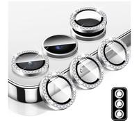 LucBuy Pellicola Protettiva per Obiettivo Della Fotocamera per Samsung Galaxy Z Flip 7, Pellicola Protettiva per Schermo Della Fotocamera in Vetro Temperato Diamond, Anelli Metallici Singoli