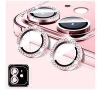 LucBuy Protezione per Fotocamera Compatibile con iPhone 17, Copertura per Obiettivo Della Fotocamera in Vetro Temperato Diamond, Anelli Metallici Autoallineanti Individuali