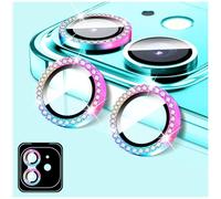 LucBuy Protezione per Fotocamera per iPhone 17 Air, Copertura per Obiettivo Della Fotocamera in Vetro Temperato Diamond, Anelli Metallici Autoallineanti Individuali Scintillanti