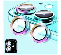 LucBuy Protezione per Obiettivo Della Fotocamera per iPhone 17 Air, Protezione per Schermo in vetro Temperato HD per Fotocamera, Anelli Metallici ad Allineamento Automatico