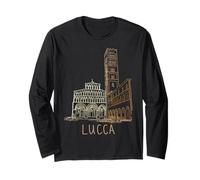 Lucca Italia Souvenir da Viaggio Storico Città storica Regalo Maglia a Manica