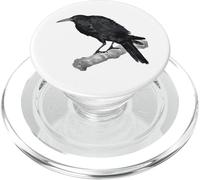 L'uccello ornitologico del corvo corvo appollaiato PopSockets PopGrip per MagSafe