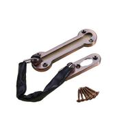 Lucchetti a catena per porte di sicurezza, Limitatore di sicurezza for catena della porta dell'hotel in acciaio inossidabile. Multi 1/2/3 pezzi(Red Bronze,1 PCS)