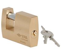 Cisa Lucchetto per serranda rettangolare Locking Line A.21610 – Ottone – 63 mm