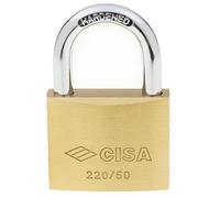Lucchetto ottone arco normale 22010 - mm.50 (art.22010500) Cisa