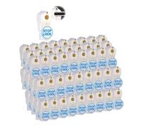 Lucchetti con gancio a picchetto, 200 pezzi, in plastica, for negozi al dettaglio, centri commerciali, negozi di telefoni cellulari(White,8mm)