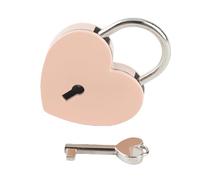 Lucchetti con la stessa chiave, lucchetto dell'amore a forma di cuore (Rosa)