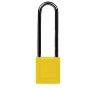 Lucchetti di Bloccaggio Compatti, 32mm x 114mm x 16mm, Giallo, Confezione da 6