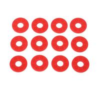 Lucchetti per Tracolla per Chitarra Antiscivolo 12 Pezzi Protezioni per Cinturino in Materiale Morbido PE per Chitarra Elettrica Chitarra Ukulele Basso (rosso)