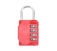 Lucchetti per valigie, Lucchetto a combinazione a 4 cifre Lucchetto di sicurezza con codice in metallo da viaggio multicolore(Rosso)