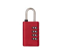 Lucchetti per valigie, Lucchetto a combinazione digitale a 4 cifre multicolore for la sicurezza dell'armadietto da viaggio(Rosso)