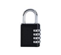 Lucchetti per valigie, Lucchetto a combinazione digitale ripristinabile for armadietto for cancello esterno da viaggio multicolore(Black 01)