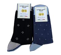 Lucchetti Socks Milano 6 paia calze uomo CORTE cotone filo di scozia elasticizzato estive in fantasia (Taglia 41-46, Set Classic Corte)