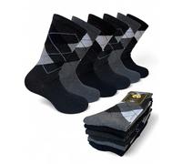 Lucchetti Socks Milano 6 Paia di Calze Uomo Corte Caldo Cotone Colorate Tendenza Pois Fantasia Fashion Made in Italy (Taglia Unica, SET STARS)
