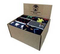 Lucchetti Socks Milano Scatolina Idea Regalo 6 Paia Calze Fantasia Uomo Lunghe Made in Italy Colorate Invernali Pois Righe Confortevoli (Taglia unica, Set Amico del Cuore)