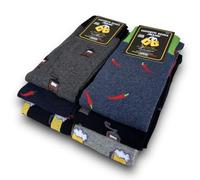 Lucchetti Socks Milano Set da 6 Paia di calze uomo lunghe caldo cotone colorate tendenza pois fantasia fashion Made in Italy (Taglia Unica, Set Beer and Coffee)