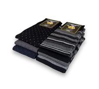 Lucchetti Socks Milano Set da 6 Paia di calze uomo lunghe caldo cotone colorate tendenza pois fantasia fashion Made in Italy (Taglia Unica, Set Mix One)