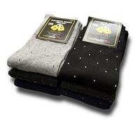 Lucchetti Socks Milano Set da 6 Paia di calze uomo lunghe caldo cotone colorate tendenza pois fantasia fashion Made in Italy (Taglia Unica, Set Charleston)
