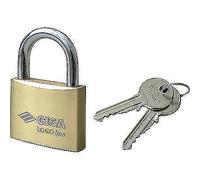 LUCCHETTO 21010 LOGO OTTONE ARCO CROMATO CHIAVI 2 MM 25 PZ 12