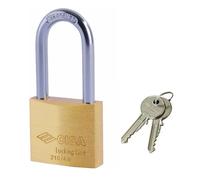 Lucchetto 21011 in ottone arco lungo Cisa