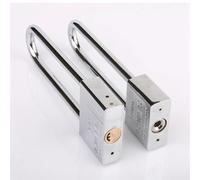 Lucchetto a barra lunga in acciaio inox for bici, porta, armadio, cassetto, cancello, con chiavi, 1 pezzo(Atomic)