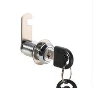 Lucchetto a camma, serratura di sicurezza for cassetta postale, set serrature a for armadietto con chiave, a cilindro, for, porta del cassetto, lega zinco finitura cromata, confezione da 5(L30mm)