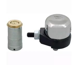 LUCCHETTO A CAMPANA MONOBLOCCO MEZZA SFERA SERRANDE ACCIAIO MASSICCIO VIRO 4221