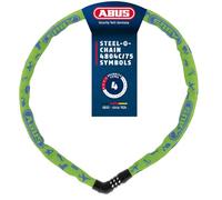 Lucchetto a catena ABUS Steel-O-Chain 4804C SYMBOLS - Lucchetto a combinazione per biciclette per bambini - Livello di sicurezza ABUS 4