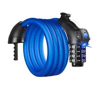 Lucchetto a catena di sicurezza con combinazione ad alta resistenza e cavo LED da 1,5 m (blu)