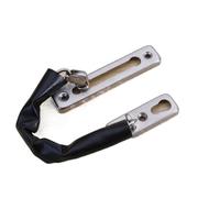 Lucchetto a catena for porta in acciaio inossidabile | Multicolor for la sicurezza delle porte di casa e hotel(Model B Silver)