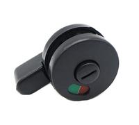 Lucchetto a catena Universale Nero Privacy WC Chiavistello in plastica Vacante Impegnato Serratura for porta WC Cabine doccia e bullone indicatore bagno