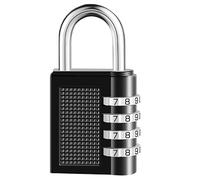 Lucchetto a combinazione a 4 cifre in lega di zinco con codice numerico, serratura a combinazione regolabile individualmente, per scuola, armadietto, palestra