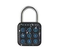 Lucchetto a combinazione a 6 cifre, con codice numerico in lega di zinco, serratura antifurto con codice numerico, versatile utilizzabile per armadietti, cassette degli attrezzi e bagagli (nero)