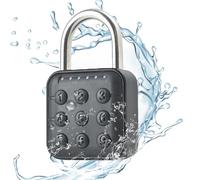 Lucchetto a combinazione a 6 cifre, con codice numerico in lega di zinco, utilizzabile per interni ed esterni in scuole, palestre, armadietti, cassette degli attrezzi e bagagli (nero)