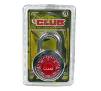 Lucchetto a Combinazione Club Security Acciaio Pesante Esterno Viaggio Rosso
