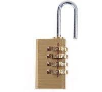 Lucchetto a combinazione con codice di password a 4 cifre in ottone, lucchetto ripristinabile for borsa da viaggio, 1 pezzo