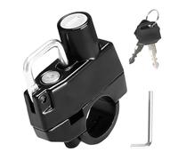 Lucchetto a combinazione con moschettone nero - Serratura anti-perdita per casco moto con 2 chiavi, manubrio del casco, serratura multifunzionale, antifurto, protezione dal furto per biciclette, moto
