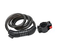 Lucchetto a combinazione con password per bicicletta, cavo in acciaio resistente e sicuro con staffa di montaggio per la sicurezza di scooter, moto e bici